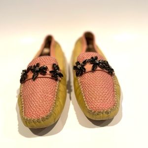 Bridget Shuster Tan Pink Leather Driving Moccasin 10 Brazil